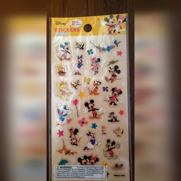 2/$20 Mickey and Friends Stickers (2 Sheets) - Picture 1 of 6